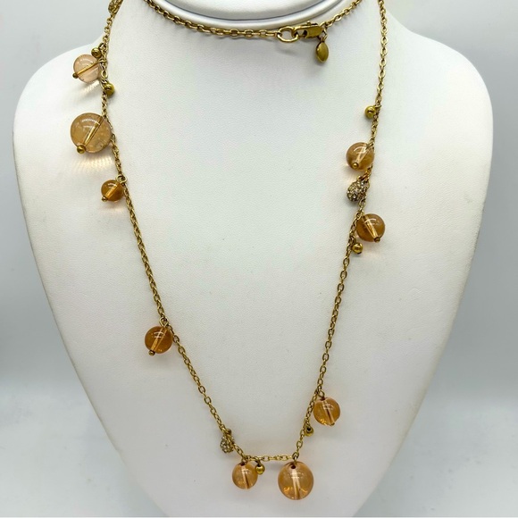 J. Crew Peach Beaded Necklace - Picture 1 of 3